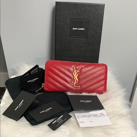 Authentic YSL Cassandre zip around wallet - Picture 1 of 17